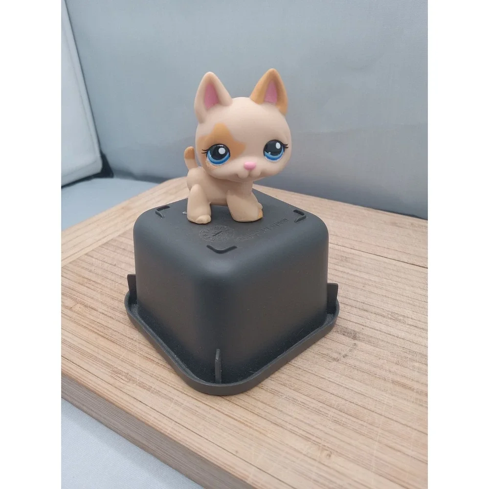 Littlest Pet Shop LPS #1447 Dog Puppy German‎ Shepherd Tan Authentic Hasbro